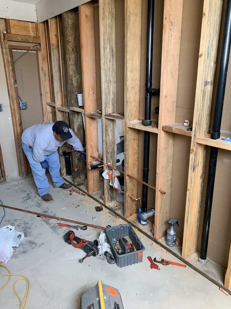 Commercial rough-in plumbing for Gas Line Repair in Lewisville